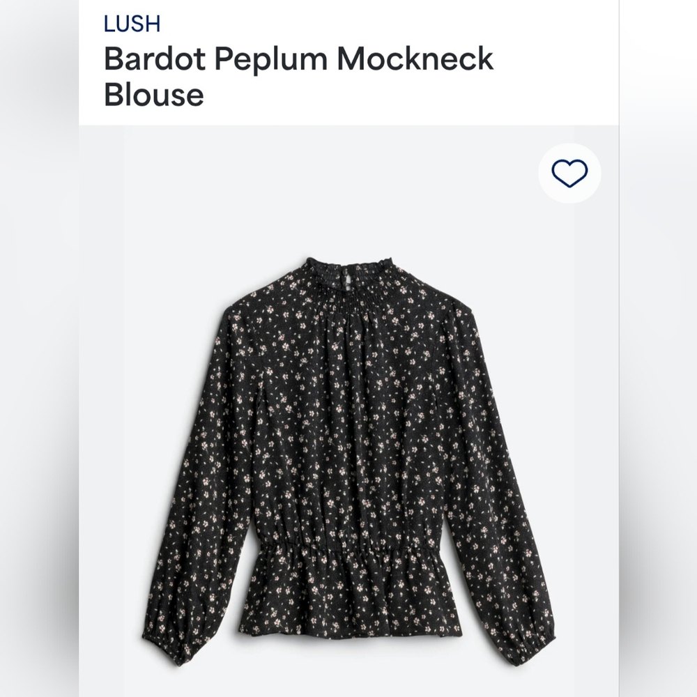 Floral Black Blouse